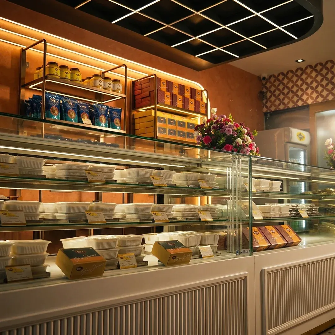 Sweets counter at the restaurant